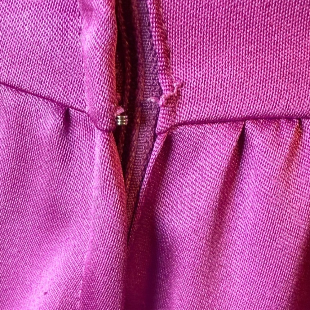 Vintage‎ House of Bianchi Satin Puff Sleeve Dress Prom Barbie Core Sz 10 READ - Picture 5 of 12